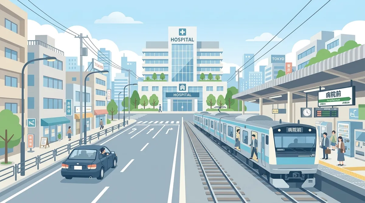 葛飾区・総武線沿線から日本医科大学付属病院へ。車と電車、どっちが正解か