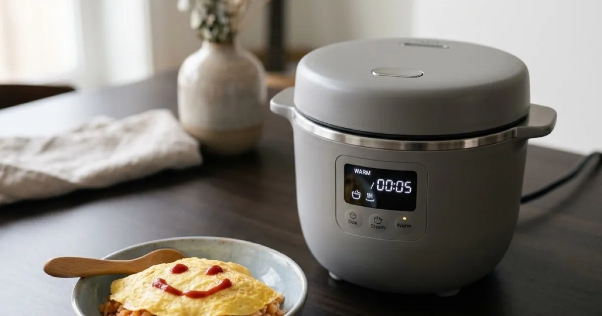 【1歳児の幼児食】ホットクックでオムライスを作るなら「後混ぜ」一択だった