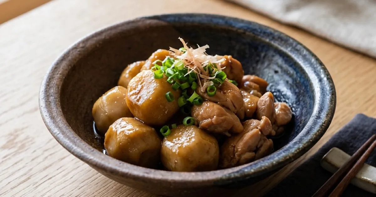 冷凍里芋とささみで作る、ホットクックの絶品こってり煮